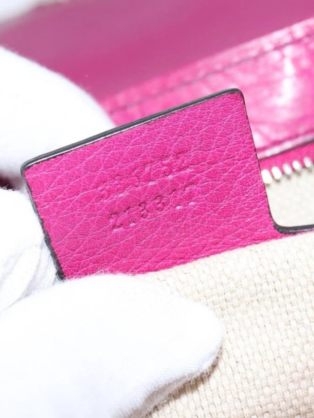 GUCCI Chain Soho Shoulder Bag Leather Pink Gold 336752 Auth - Picture 15 of 16